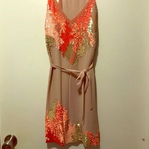 French Connection Beaded Cocktail Dress